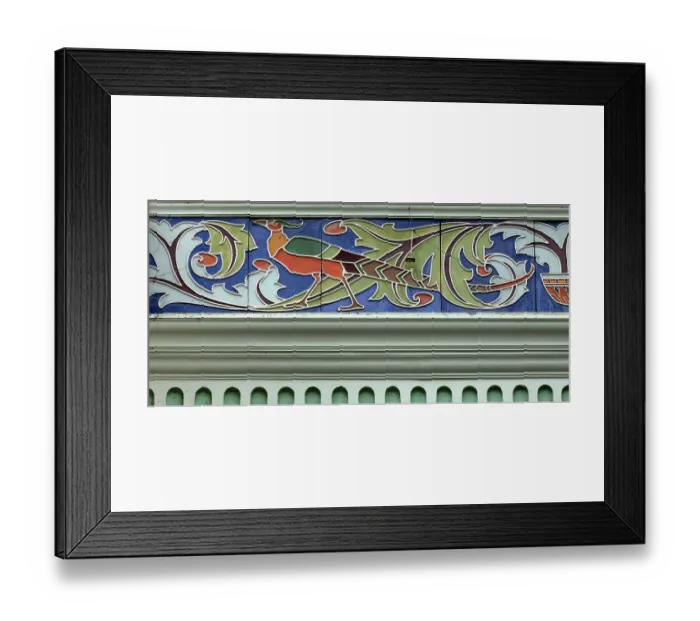Framed Print : Peacock tiling DP348857 Framed Print : Peacock tiling DP348857