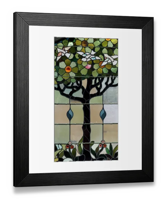 Framed Print : Tree with doves DP348860 Framed Print : Tree with doves DP348860