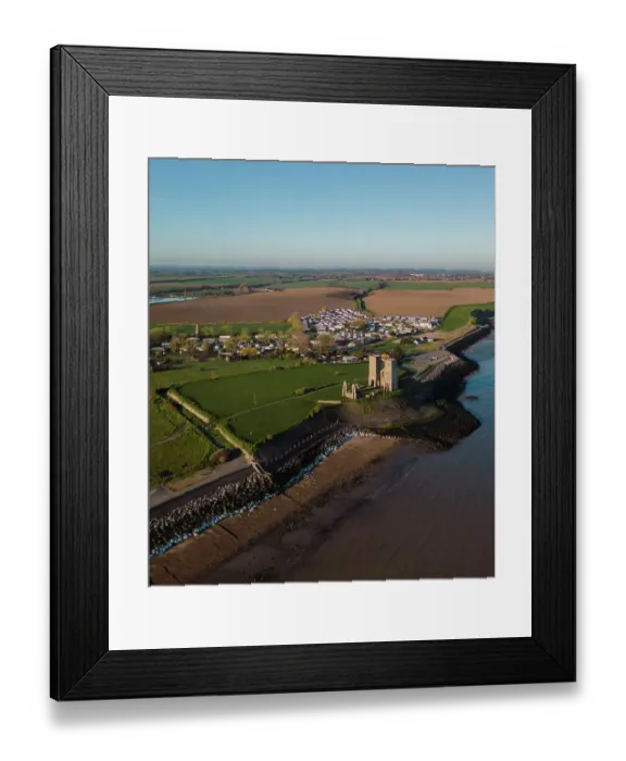 Framed Print : Reculver Towers and Roman Fort DP434420