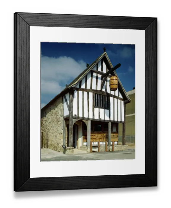 Framed Print : Medieval Merchants House J880159
