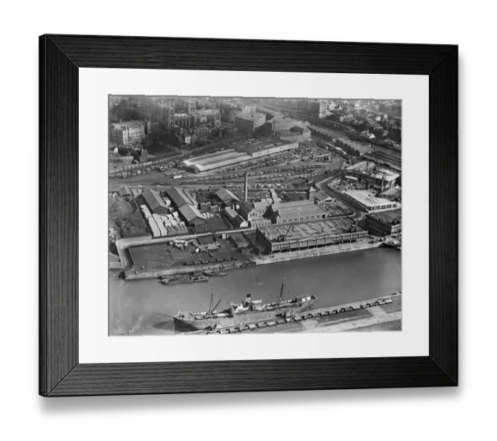 Framed Print : The Floating Harbour, Bristol. 1921 EPW005446