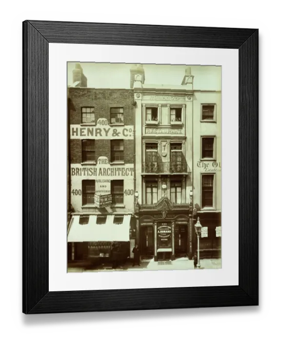 Framed Print : Romanos Restaurant BL05675