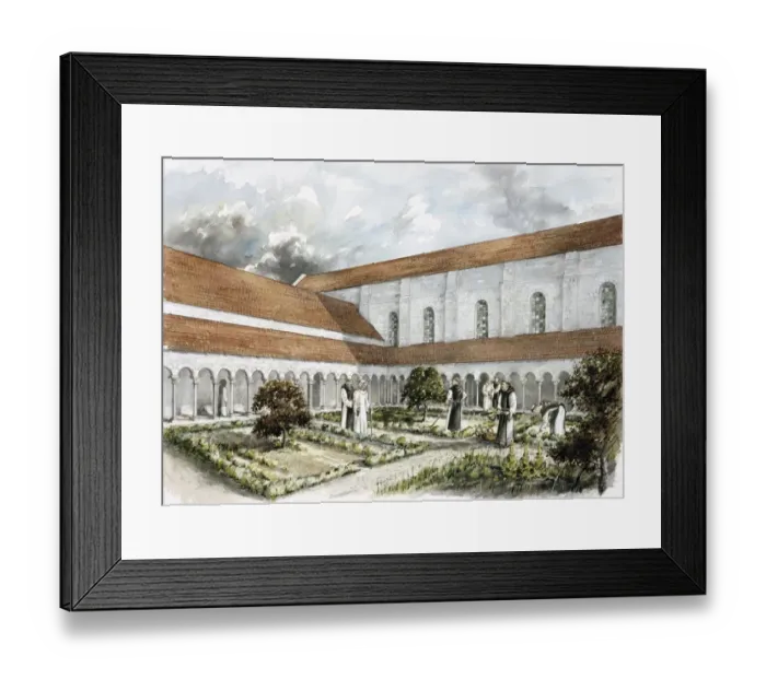 Framed Print : Rievaulx Abbey J000097