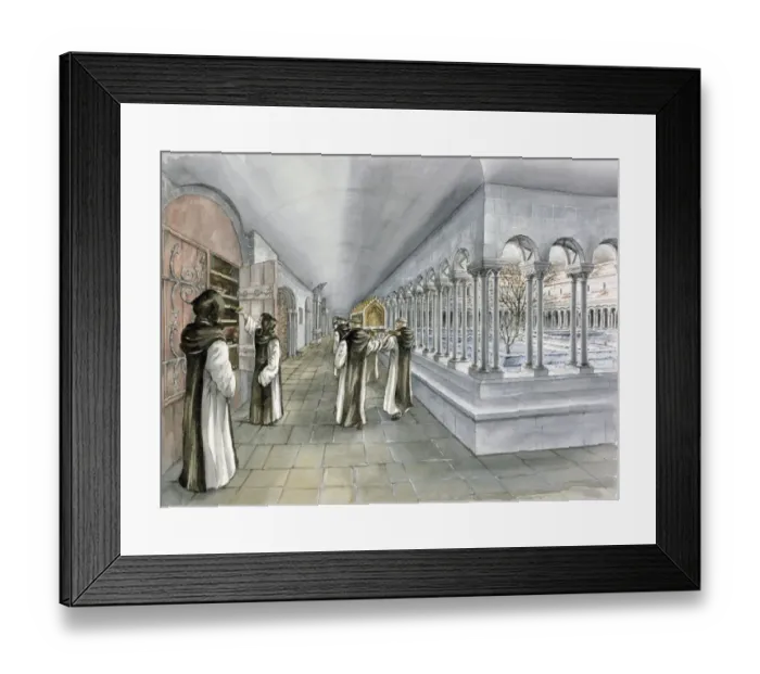 Framed Print : Rievaulx Abbey J000098