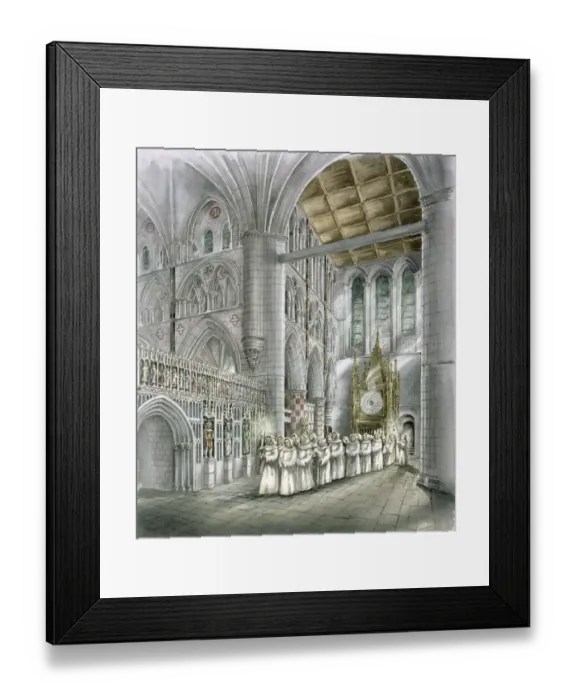 Framed Print : Rievaulx Abbey J000099