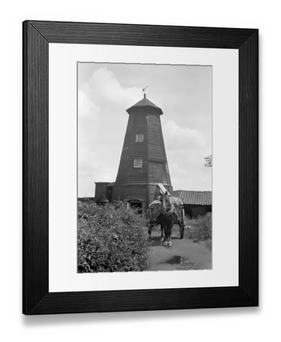 Framed Print : Windmill, Crowfield, Suffolk a81_01171 Framed Print : Windmill, Crowfield, Suffolk a81_01171