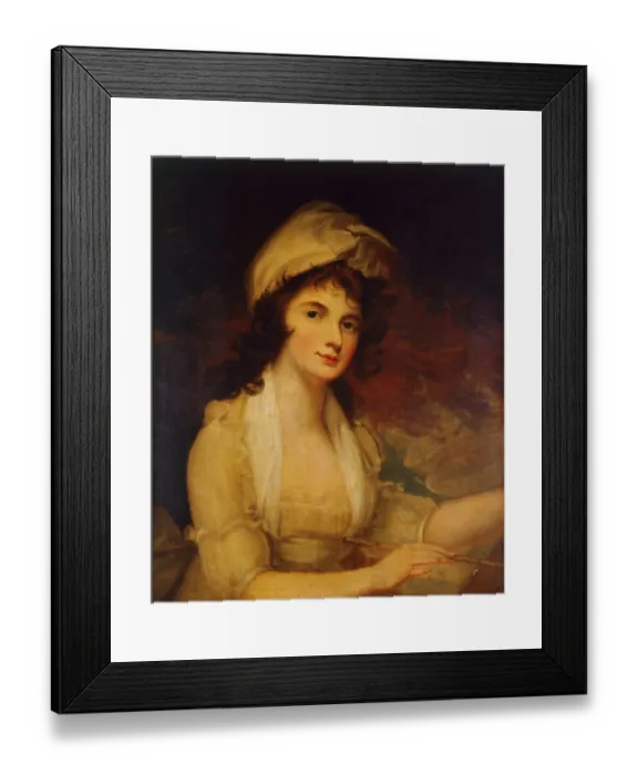 Framed Print : A Lady Painting J910186 Framed Print : A Lady Painting J910186