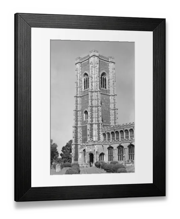 Framed Print : St Peter and St Pauls Church, Lavenham, Suffolk a018054
