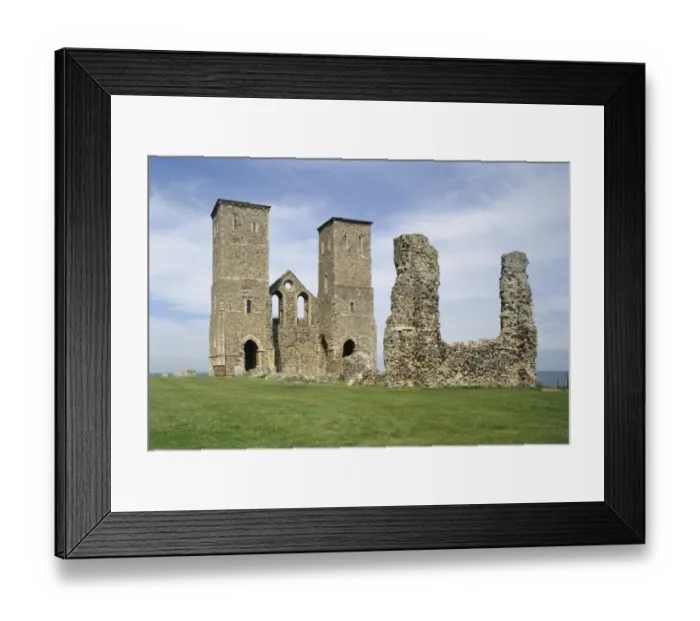 Framed Print : Reculver Towers K991364 Framed Print : Reculver Towers K991364