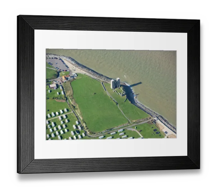 Framed Print : Reculver Towers and Roman Fort N080988