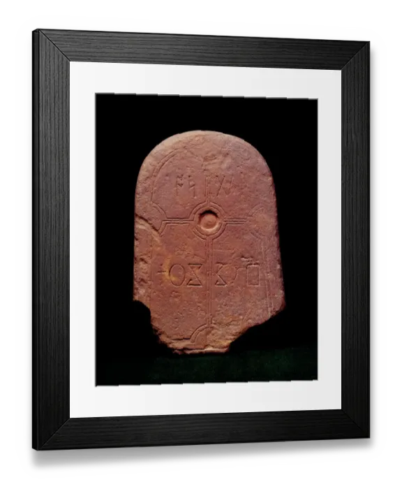 Framed Print : Anglo-Saxon grave marker J910076 Framed Print : Anglo-Saxon grave marker J910076