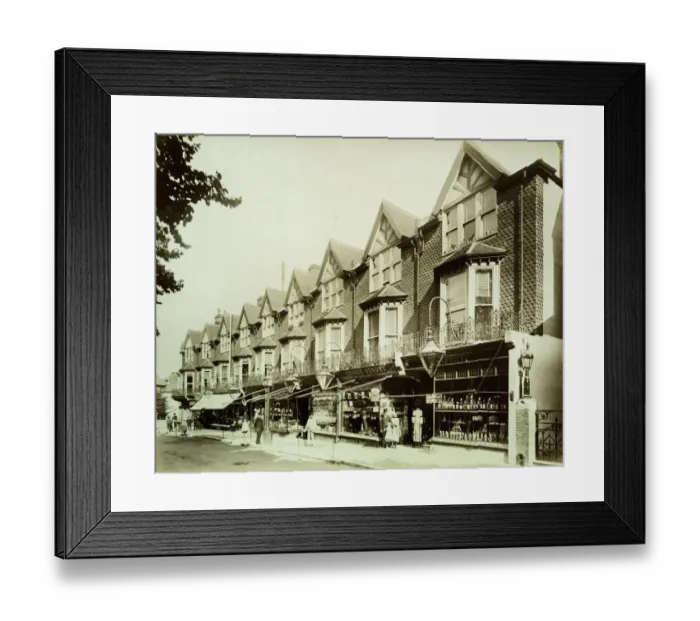 Framed Print : Shops, Grove Road, Eastbourne BL06649 Framed Print : Shops, Grove Road, Eastbourne BL06649
