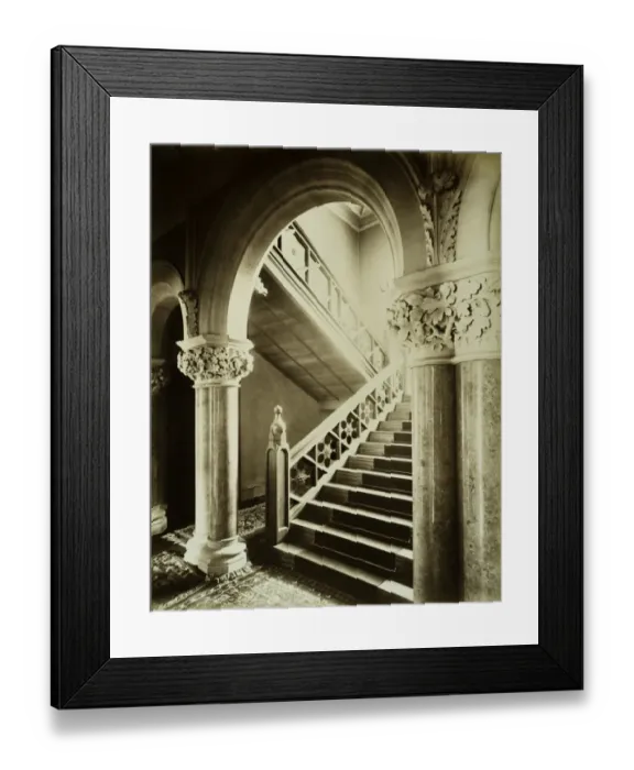 Framed Print : Staircase Hall, Cressingham Park BL06549 Framed Print : Staircase Hall, Cressingham Park BL06549