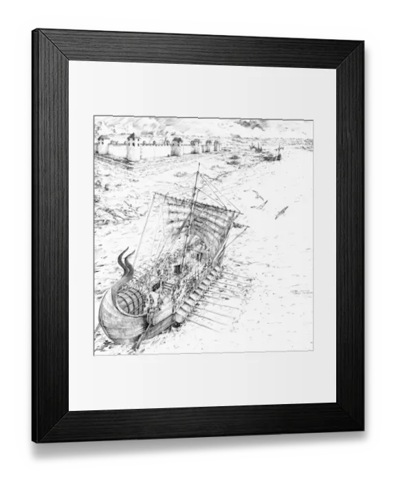 Framed Print : Roman galley N100094