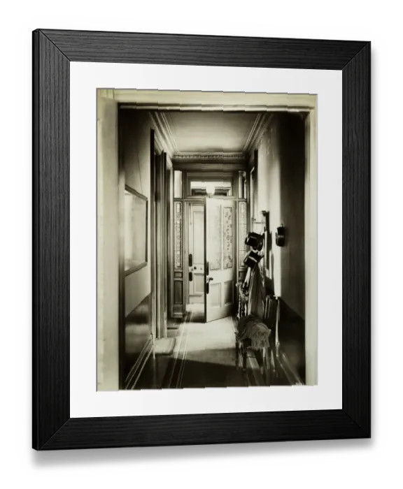 Framed Print : Victorian entrance hall BL09661