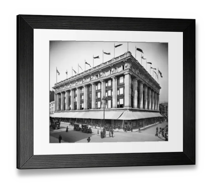 Framed Print : Selfridges Department Store 1909 BL20507