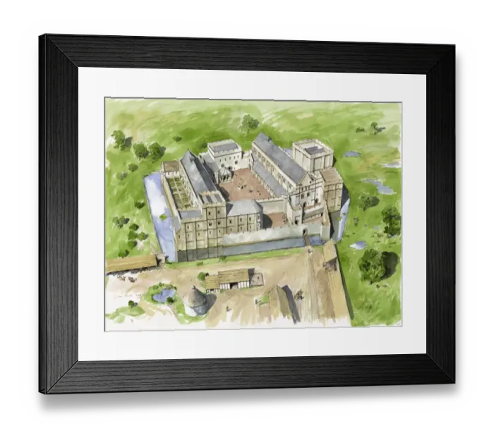 Framed Print : Wolvesey, Old Bishops Palace N081043