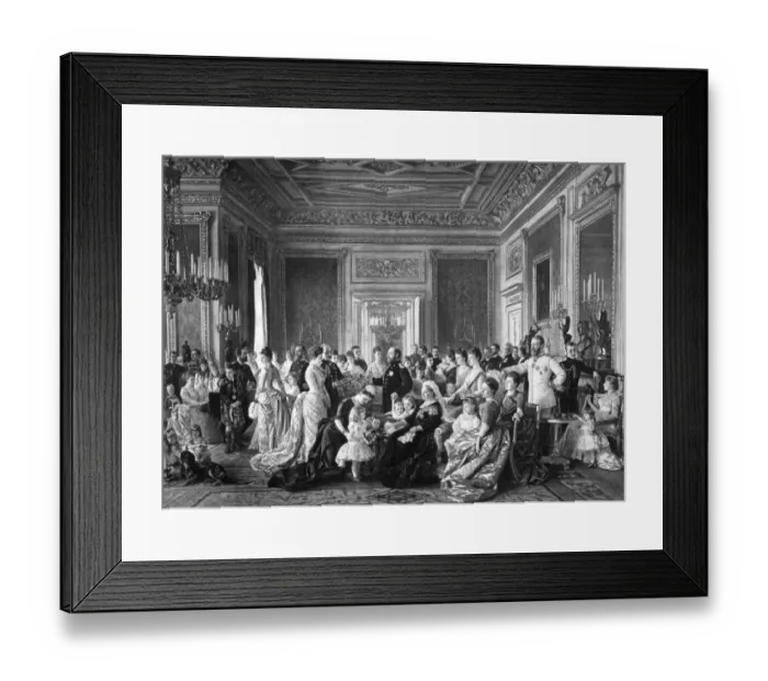 Framed Print : Queen Victoria with her family and relatives in 1887 D880014 Framed Print : Queen Victoria with her family and relatives in 1887 D880014