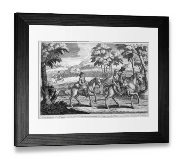 Framed Print : King Charles II in disguise J920319