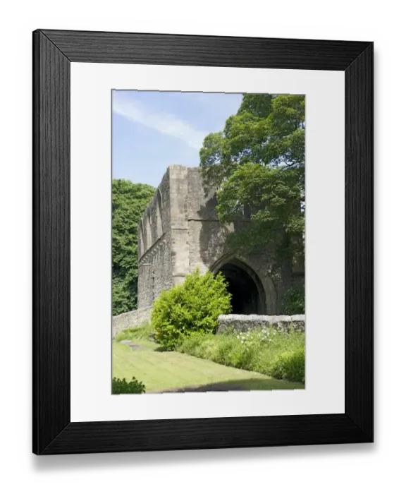 Framed Print : Whalley Abbey Gatehouse N100177