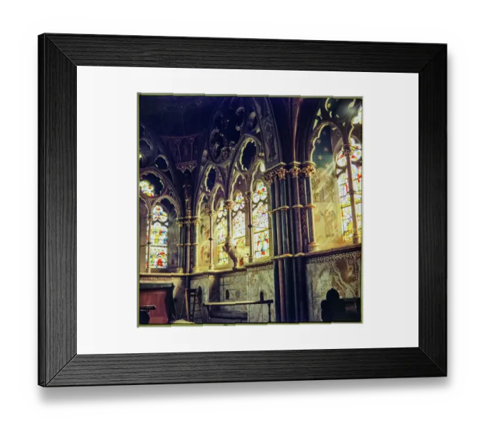 Framed Print : Stained glass windows IMP01_01_0578