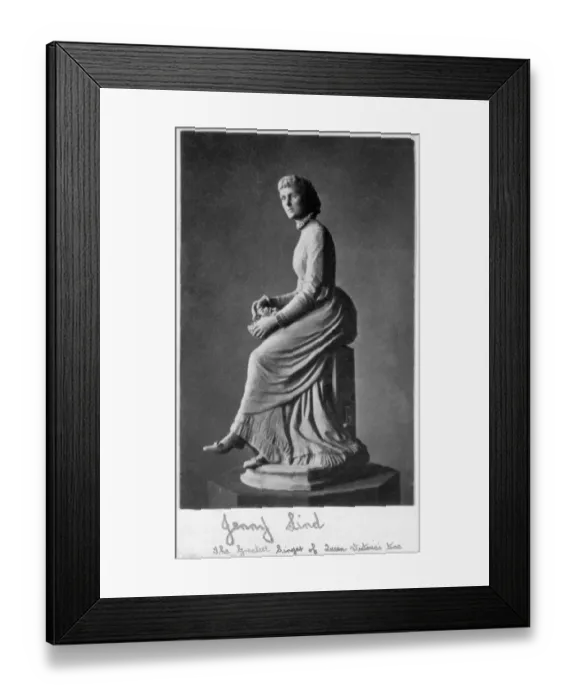Framed Print : Jenny Lind statue D880018b