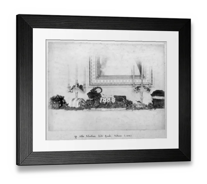 Framed Print : Ye Olde Christmas Side Board. Osborne House, 1888 D880038 Framed Print : Ye Olde Christmas Side Board. Osborne House, 1888 D880038