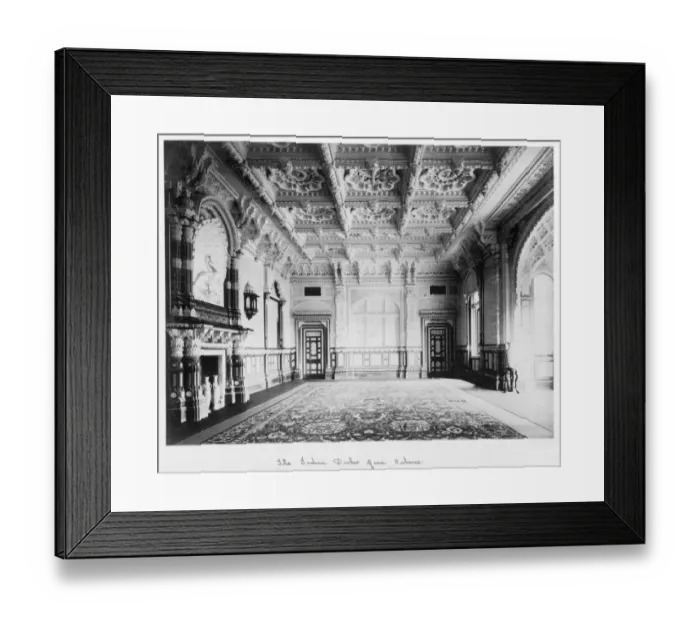 Framed Print : Durbar Room, Osborne House c. 1890 D880045 Framed Print : Durbar Room, Osborne House c. 1890 D880045