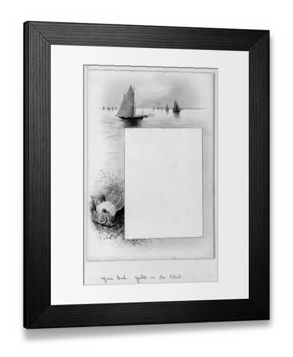 Framed Print : Menu card, Osborne House D880051