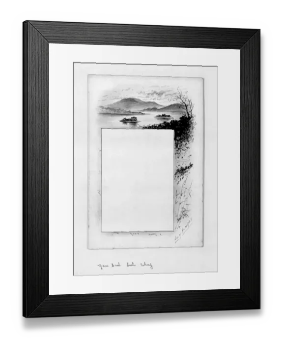 Framed Print : Menu card, Osborne House D880052