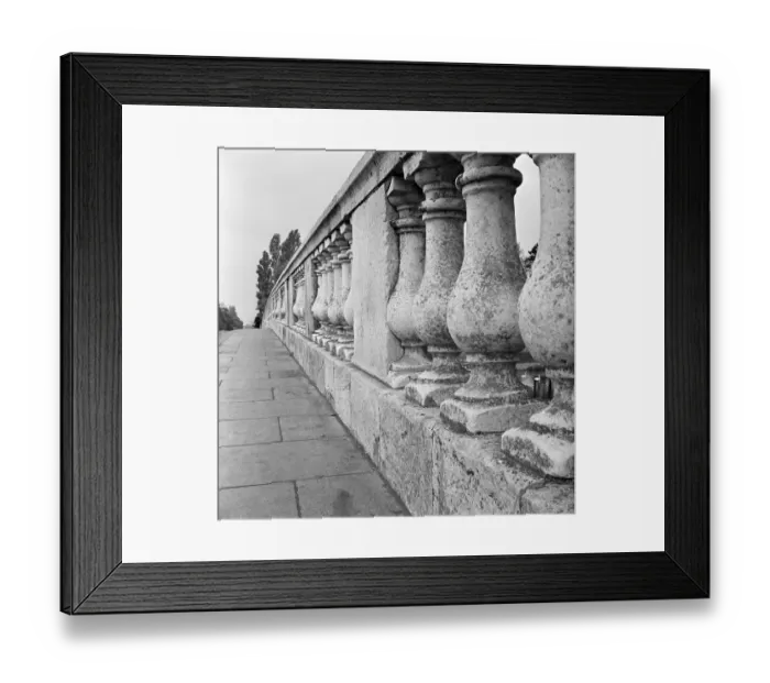 Framed Print : Balustrade on Maidenhead Bridge a50_01529