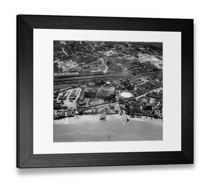Framed Print : Gas Works, Nine Elms EAW001421 Framed Print : Gas Works, Nine Elms EAW001421