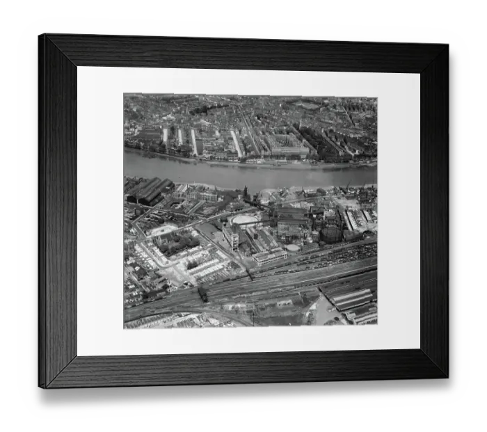 Framed Print : Gas Works, Nine Elms EAW001426 Framed Print : Gas Works, Nine Elms EAW001426