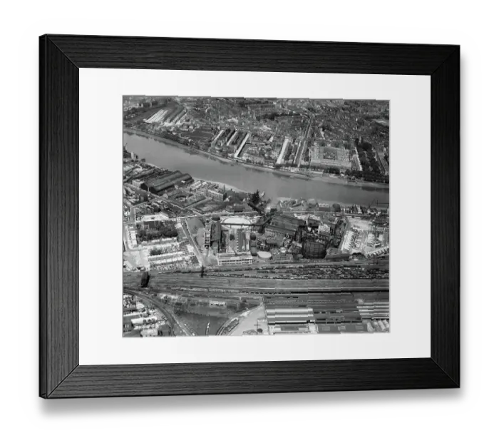 Framed Print : Gas Works, Nine Elms EAW001427 Framed Print : Gas Works, Nine Elms EAW001427