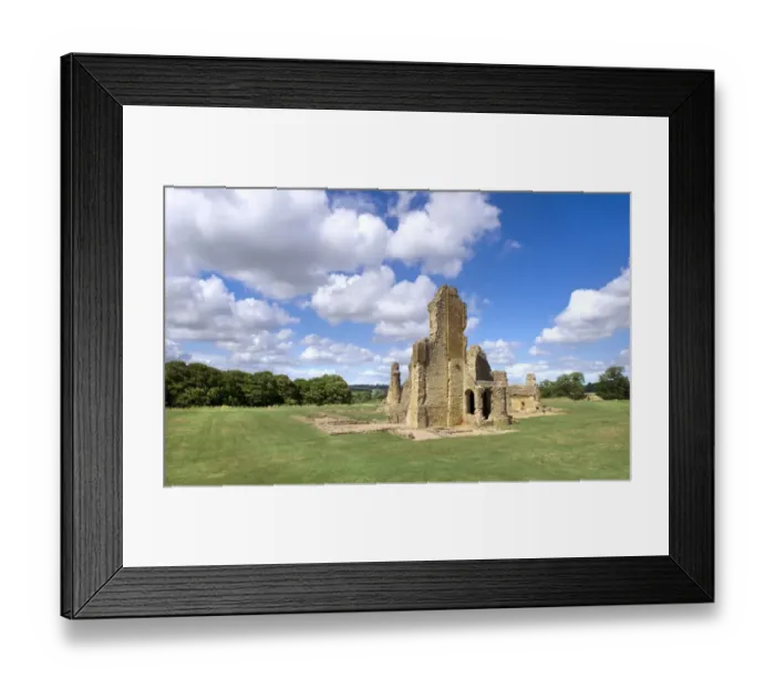 Framed Print : Sherborne Old Castle N100196 Framed Print : Sherborne Old Castle N100196