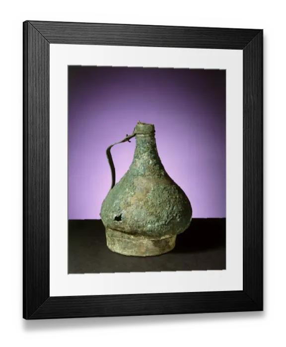 Framed Print : Roman bronze flagon J910148
