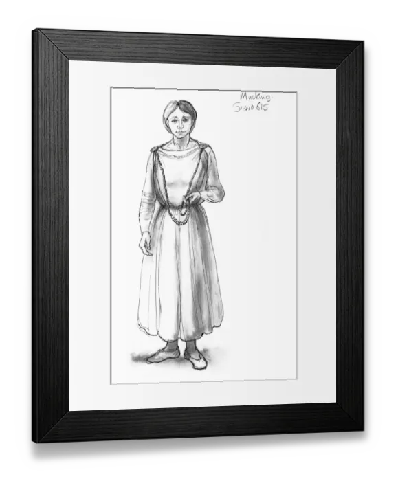 Framed Print : Anglo-Saxon woman N090543
