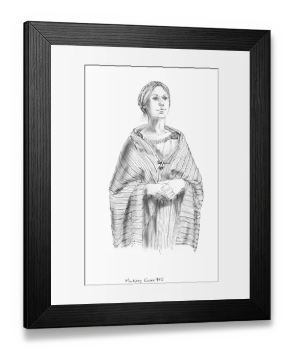Framed Print : Anglo-Saxon woman N090545