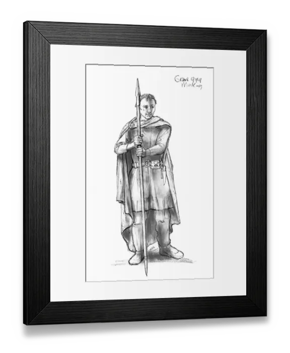 Framed Print : Anglo-Saxon man N090546