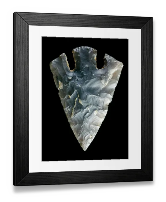 Framed Print : Bronze age arrow head J930088