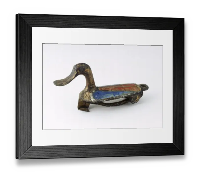 Framed Print : Roman brooch in the shape of a duck K981121