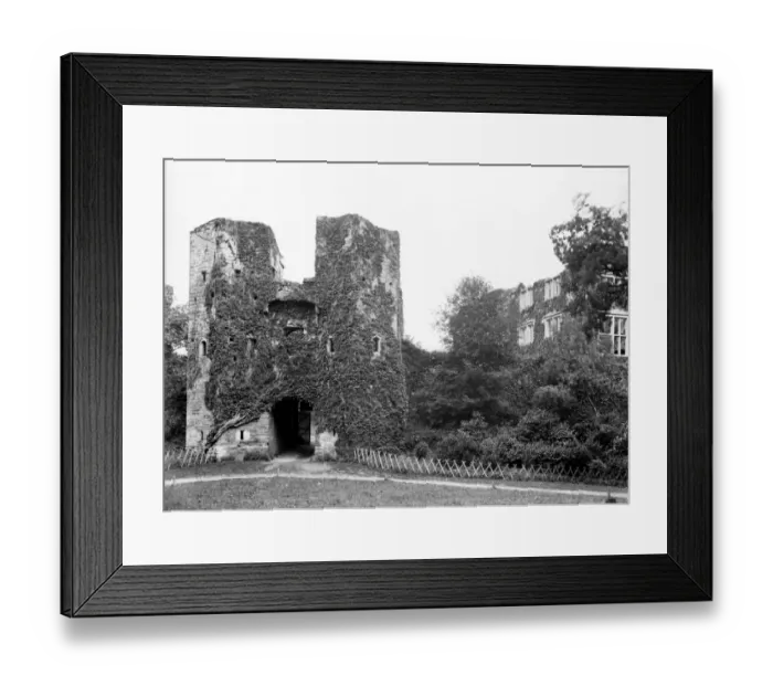 Framed Print : Berry Pomeroy Castle in 1901 BB98_06418
