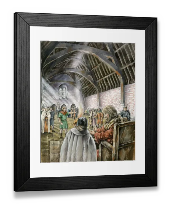 Framed Print : King Johns New Hall, Old Sarum J040002