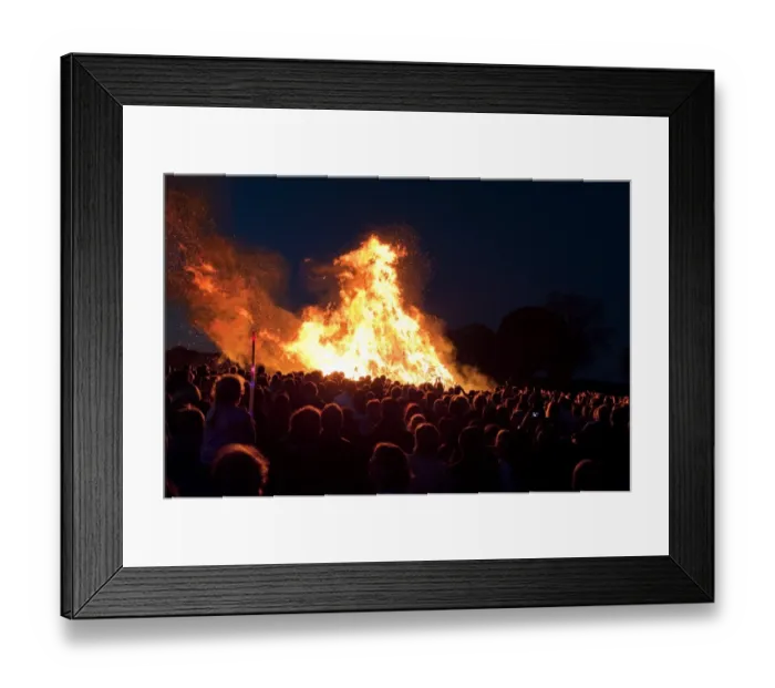 Framed Print : Bonfire, The Cotswolds Olmpicks DP083496