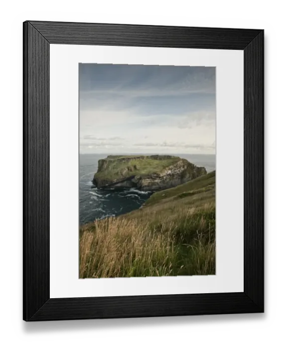 Framed Print : Tintagel Castle N090583 Framed Print : Tintagel Castle N090583