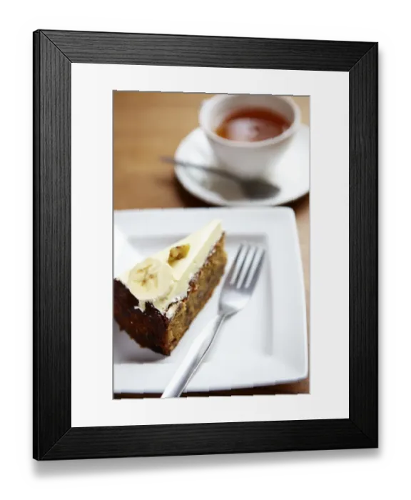 Framed Print : Cake and a cup of tea N100358