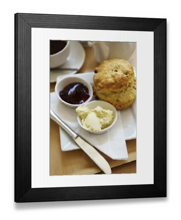 Framed Print : Cream tea N100368 Framed Print : Cream tea N100368