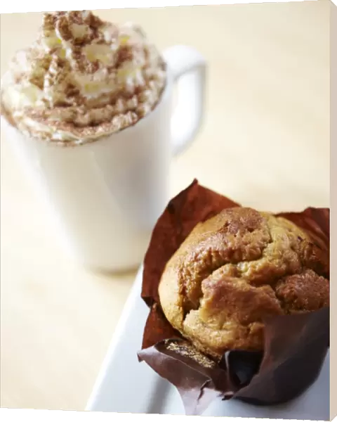 Hot chocolate and a muffin N100369