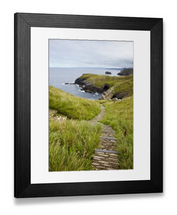 Framed Print : Cornish coast N100384