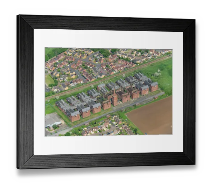 Framed Print : Former Bass Maltings, Sleaford, Lincolnshire 34258_073